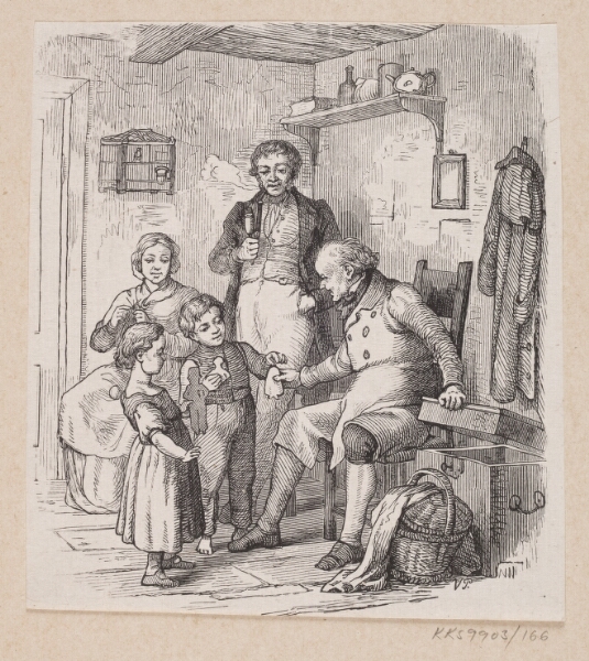 H.P. Hansen, Illustration til "Under Piletræet" i H.C. Andersen, "Eventyr og Historier", Bind 2