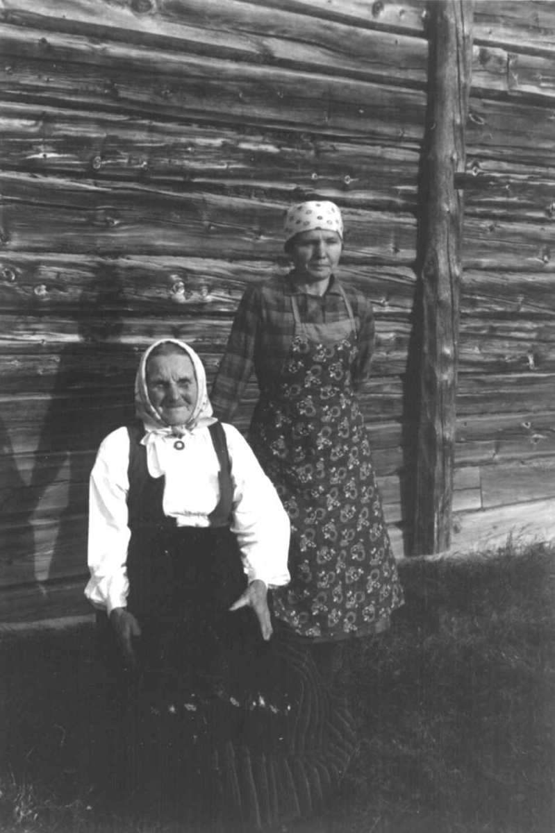 Anna Grostøl, Skjåk, Oppland 1941. Guro Breiskriden og datteren Maria.