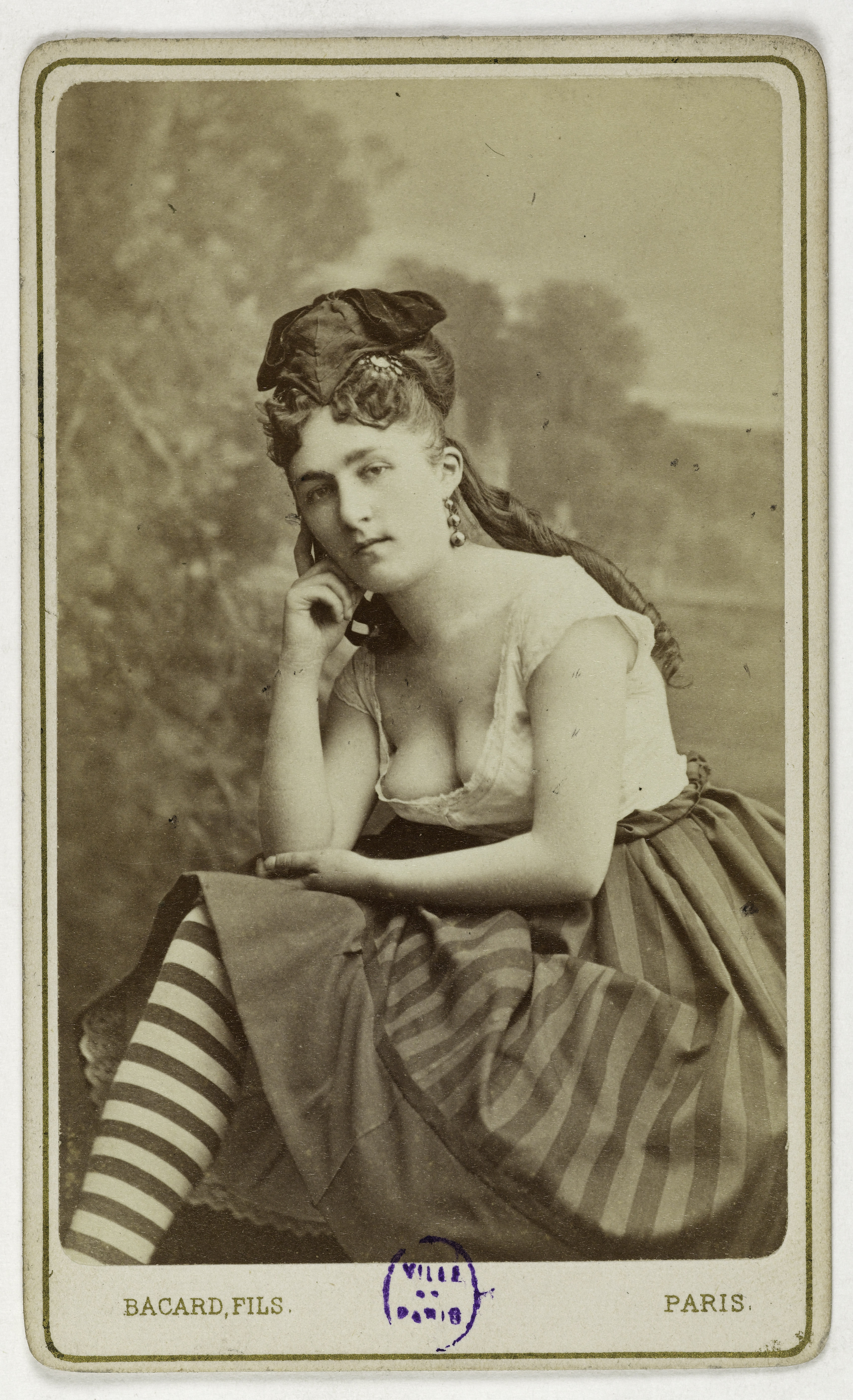 Bacard Fils, Portrait de Henriette, (actrice au théâtre des Variétés)