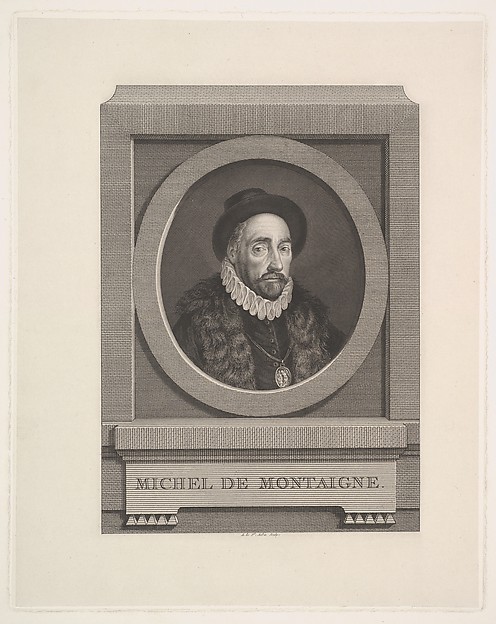 Augustin de Saint-Aubin, Portrait of Michel de Montaigne