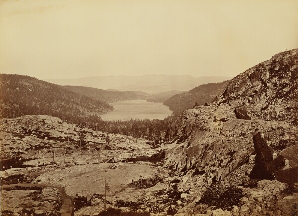Carleton Watkins, [Donner Lake, C.P.R.R.]