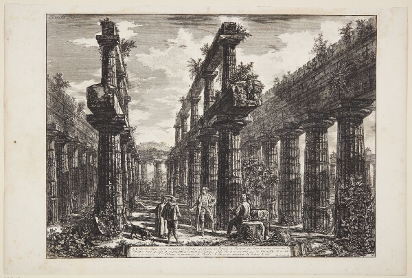 Giovanni Battista Piranesi, Resterne af de to søjlerækker i Neptun-templet [...]