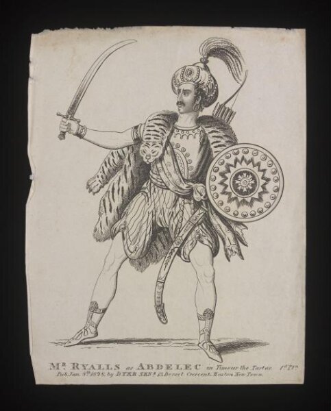 unknown, 'Mr. Ryalls as Abdlec in Timour the Tartar