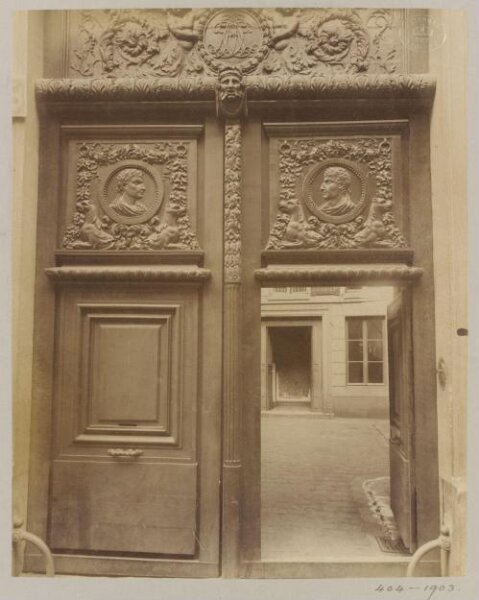 Atget, Jean-Eugène-Auguste, Hotel de Archeveques, Paris, France