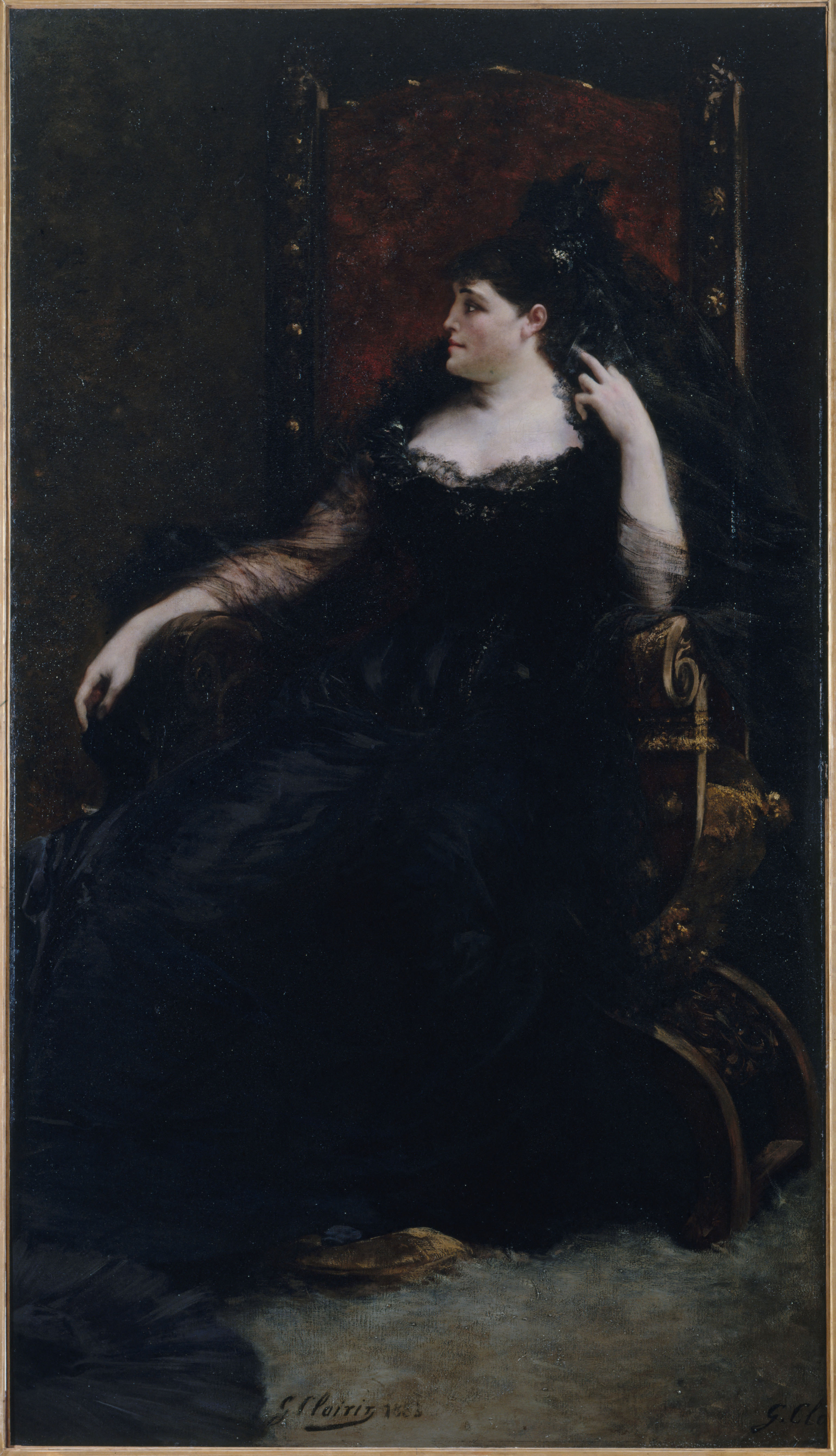 Georges Jules Victor Clairin, Portrait de Gabrielle Krauss (1842-1906), chanteuse