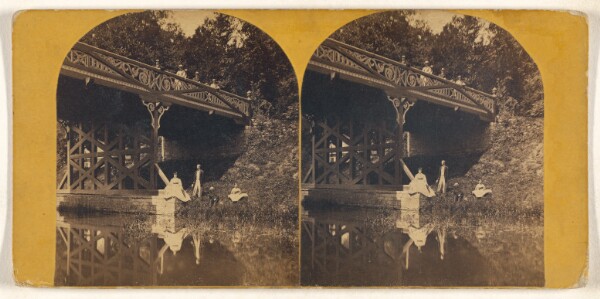Unknown, [Bridge leading to Mineral Park, Sharon Springs, N.Y.]