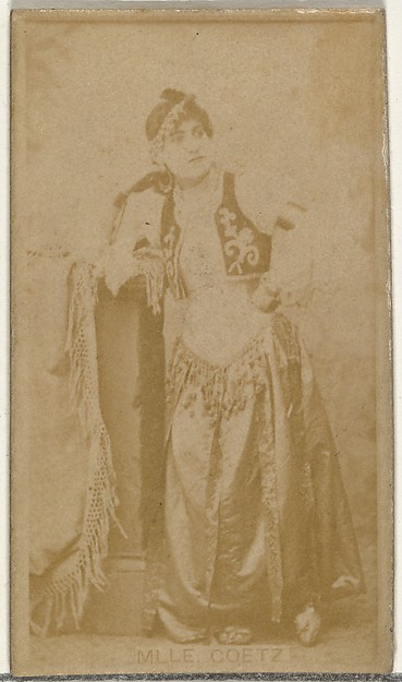W. Duke, Sons & Co., Mlle. Goetz, from the Actors and Actresses series (N145-8) issued by Duke Sons & Co. to promote Duke Cigarettes