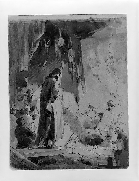 Thomas Sully, Raising of Lazarus (from Sketchbook)