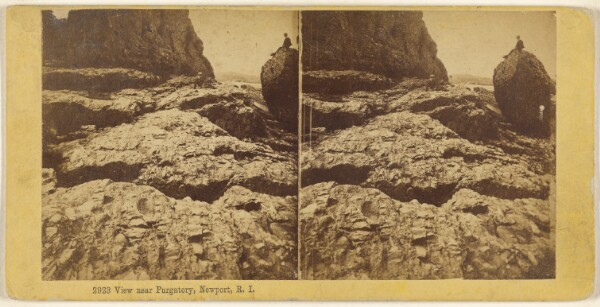 Edward Bierstadt, View near Purgatory, Newport, R.I.