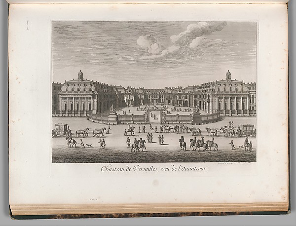 Israel Silvestre, Château de Versailles seen from the forecourt, from Chalcographie du Louvre, Vol. 22
