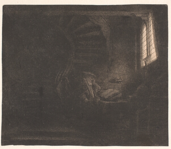 Rembrandt van Rijn, Den hellige Hieronymus i et mørkt værelse