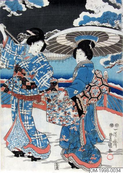 Utagawa Kunisada (Toyokuni III), Träsnitt, Bildkonst, Print, Woodcut, Woodblock