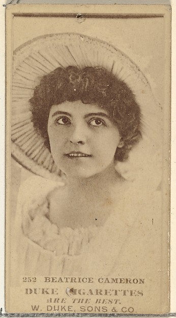 W. Duke, Sons & Co., Card Number 252, Beatrice Cameron, from the Actors and Actresses series (N145-7) issued by Duke Sons & Co. to promote Duke Cigarettes
