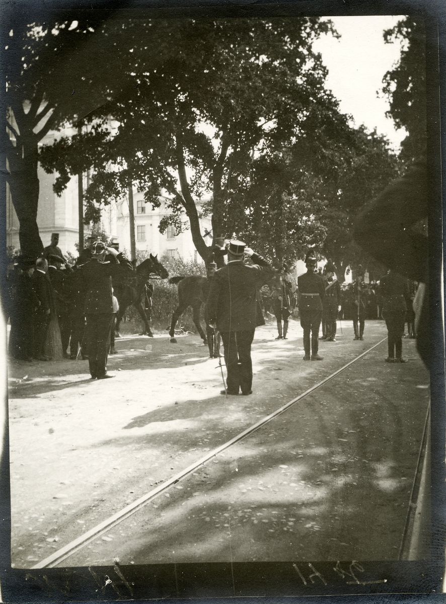Henri Osti's Fotografiateliér, Royal parade, Dag Hammarskjölds, around 1907-1908