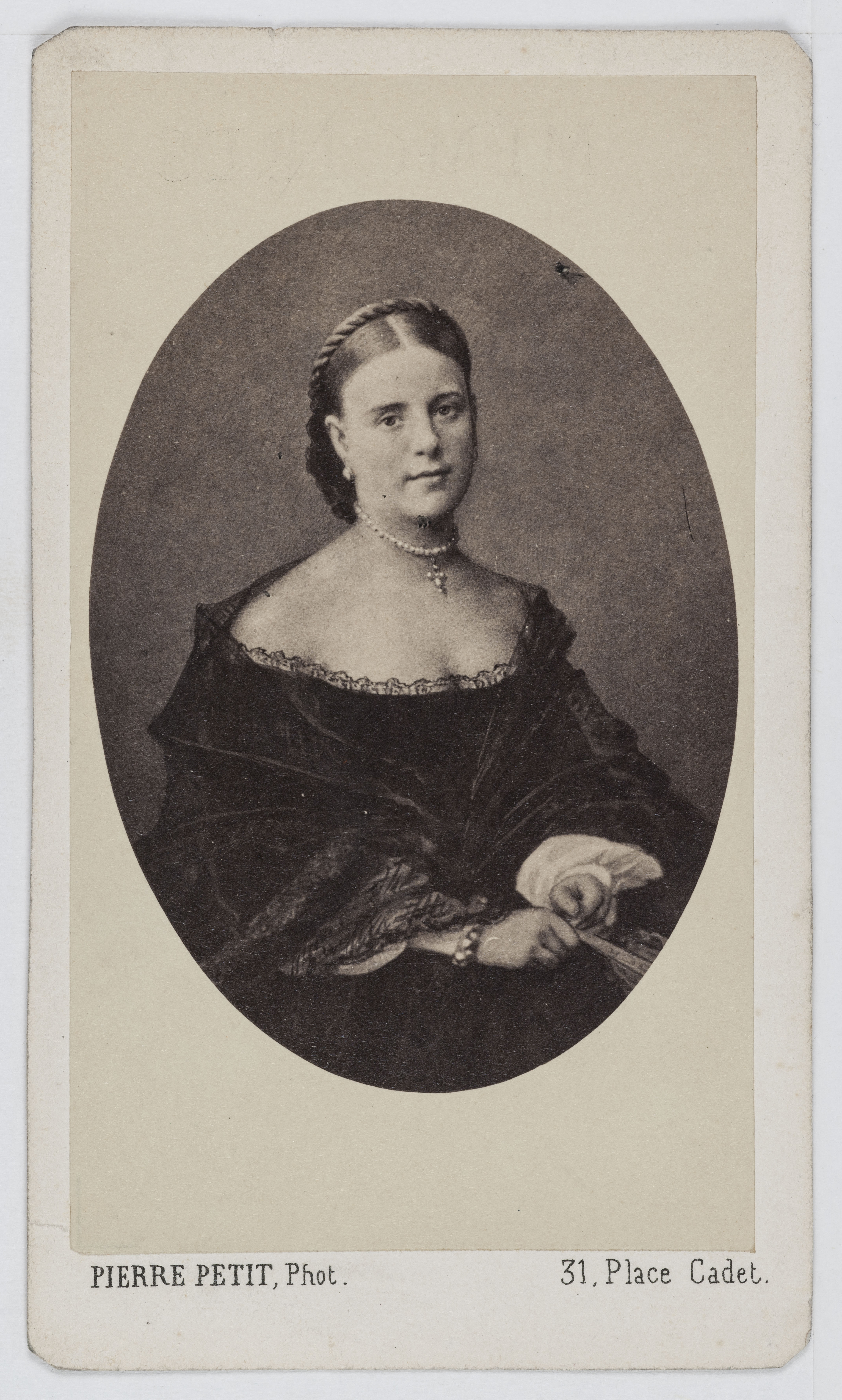 Pierre Petit, Portrait de Skittles (1837-1924?), demi-mondaine anglaise.