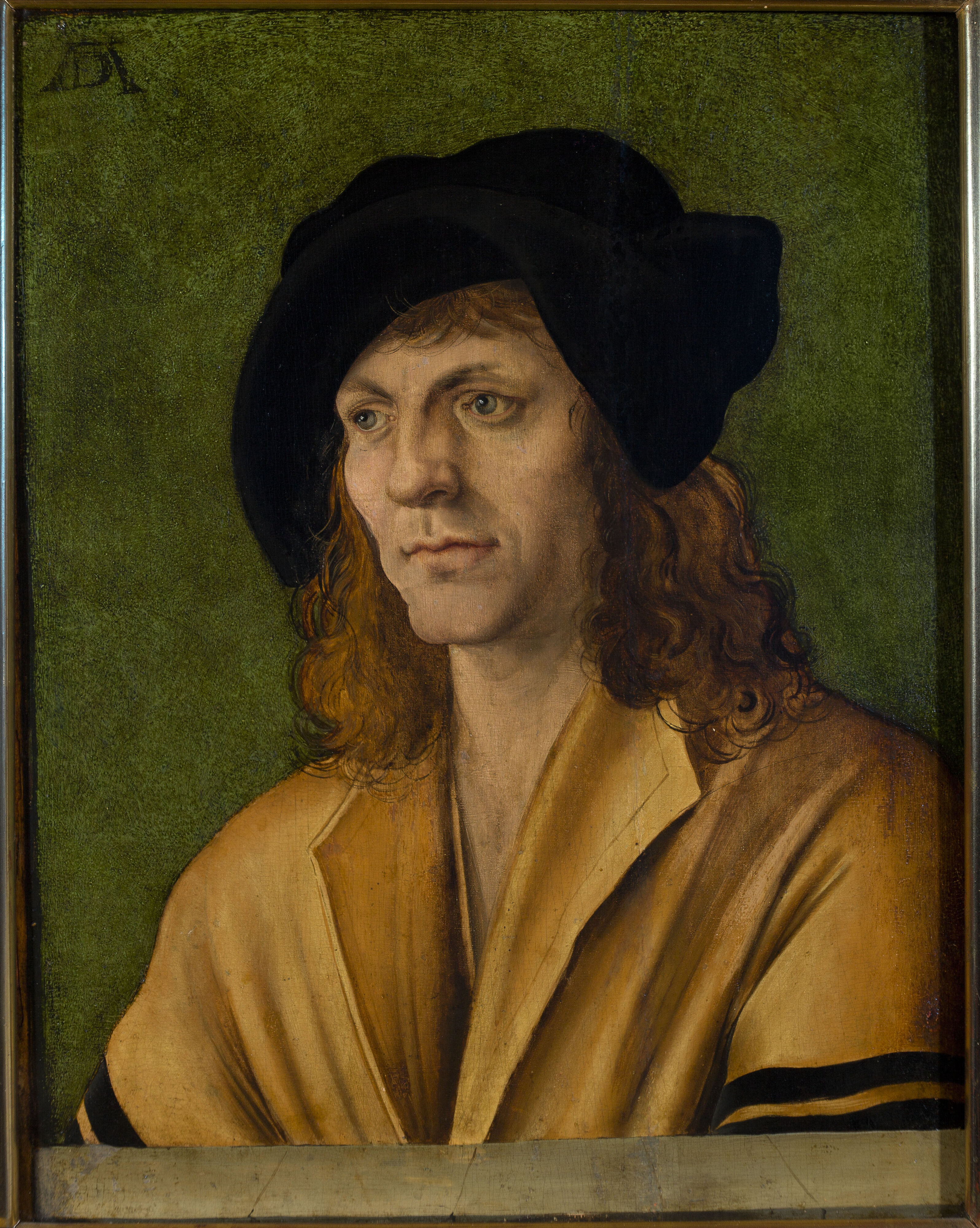 Hans Leonhard Schäufelein, Portrait of a man in a yellow jacket