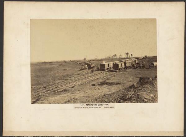 A. J. Russell, No. 283. Manassas Junction, Telegraph Station Mess House, etc.