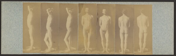Thomas Eakins, [Unidentified male nude, seven photographs]