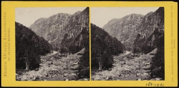 Francis Bedford, Beddgelert - Pass of Pont Aberglaslyn, from the bridge