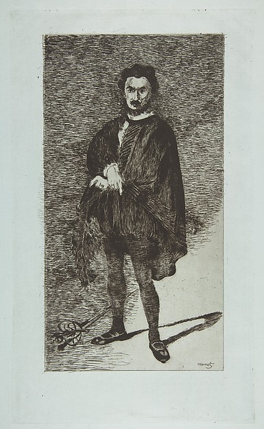 Edouard Manet, The Tragic Actor: Rouvière in the Role of Hamlet