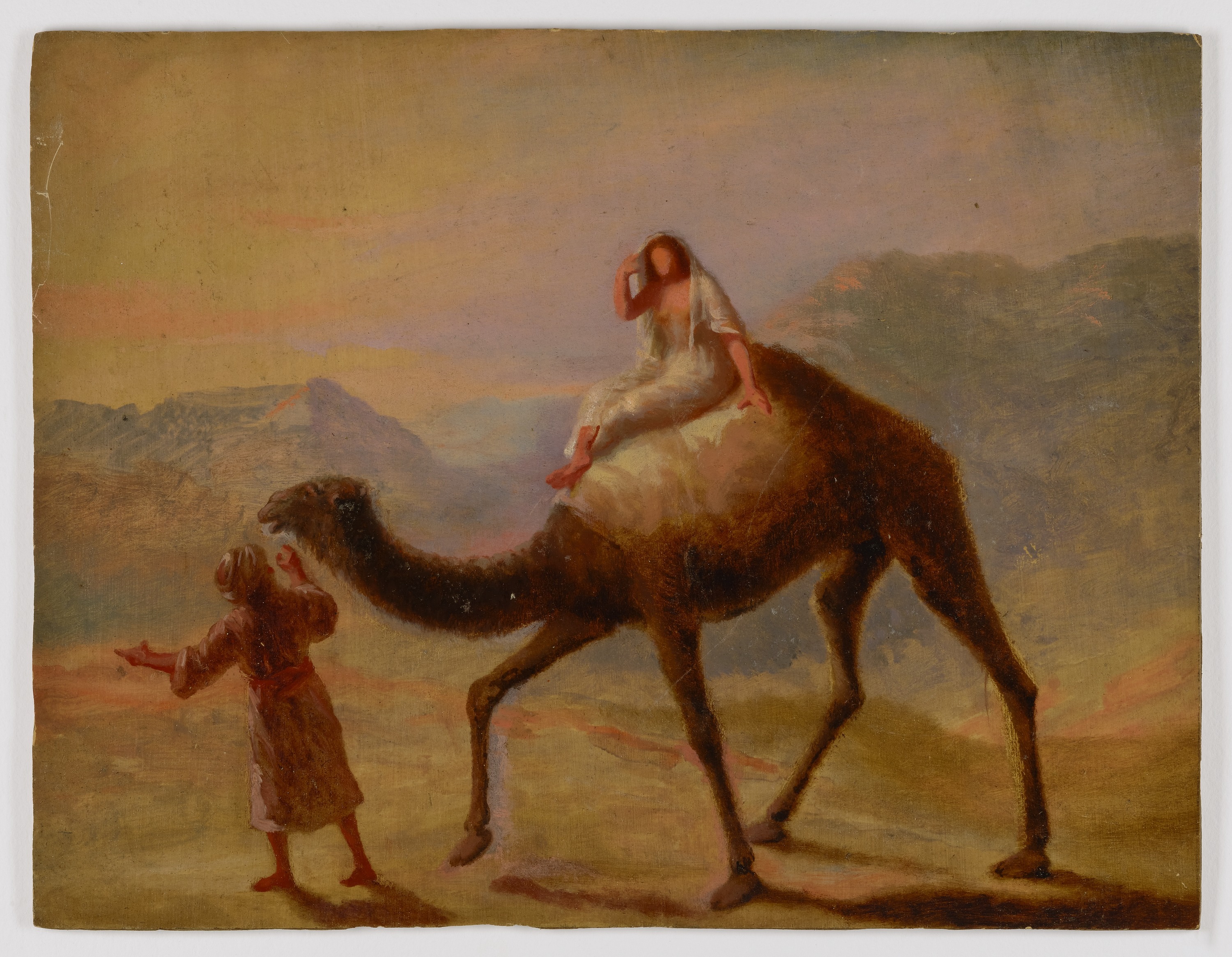 Miner Kilbourne Kellogg, Man with Woman on Camel
