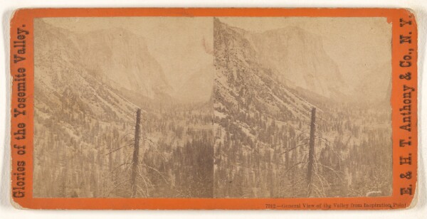 Edward and Henry T. Anthony & Co., General View of the Valley from Inspiration Point.