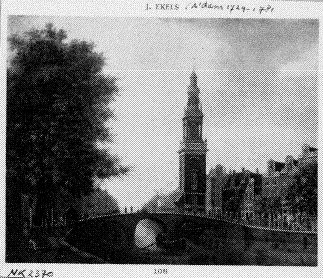 Jan Ekels the Elder, Singel in Amsterdam with the Jan Rodenpoortstoren