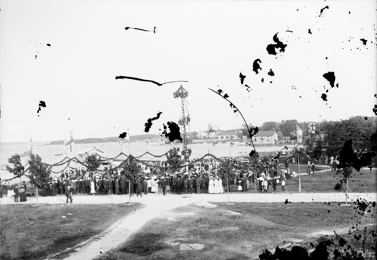 Skötsner-Edhlund, Uppländska ungdomsmötet på Sjötorget, Östhammar, Uppland 1909
