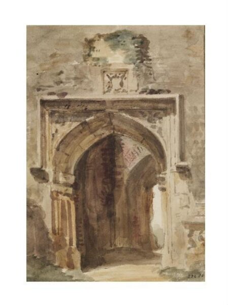 Constable, John (RA), East Bergholt Church: south archway of the ruined tower