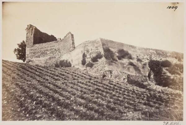 Parker, John Henry, Aqueduct of Trajan - Castellum Aquae on the slope of the Caelian, side view