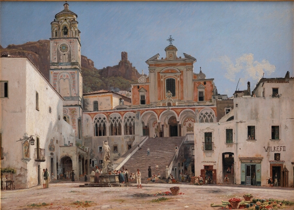 Martinus Rørbye, Parti af torvet i Amalfi
