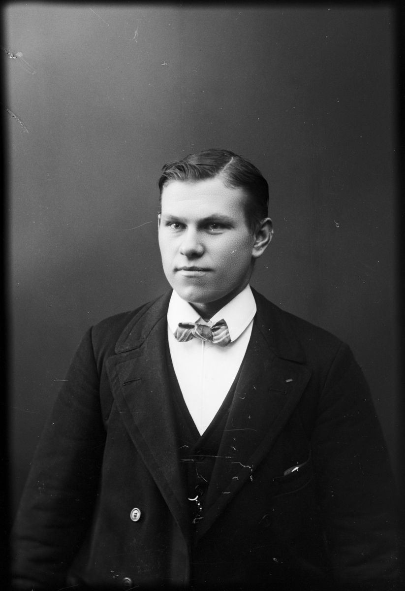 Skötsner-Edhlund, Ateljéporträtt - man, Östhammar, Uppland