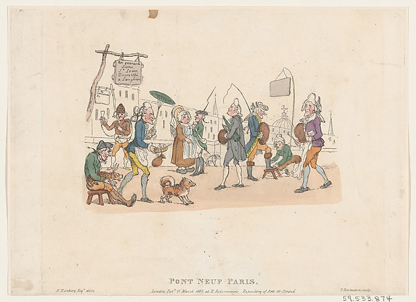 Thomas Rowlandson, Pont Neuf, Paris