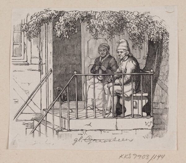 H.P. Hansen, Illustration til "Den Gamle Gravsteen" i H.C. Andersen, "Eventyr og Historier", Bind 2