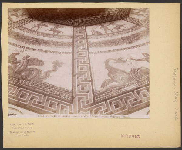 Unknown, Dettaglio di mosaico trovato a Villa Adriana - Museo Vaticano - Roma