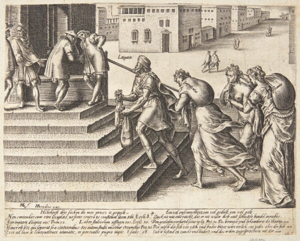 Hendrick Goltzius, De, som procederer, må være skamløse, skyldige og velhavende