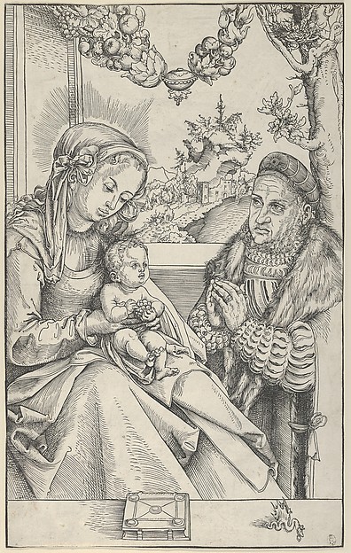 Lucas Cranach the Elder, Frederick the Wise in Prayer before the Virgin and Child