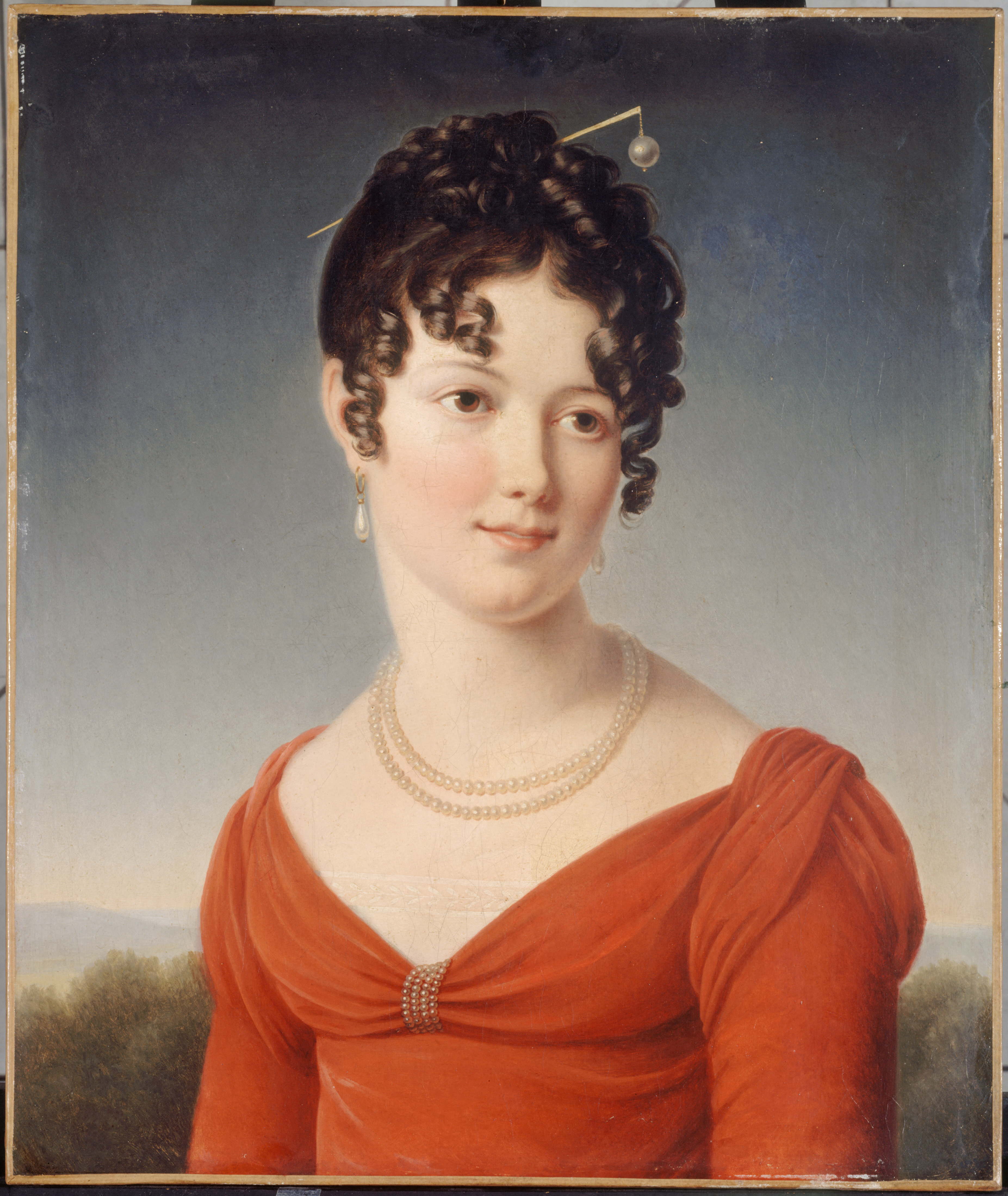 François Gérard, Portrait en buste d'Alexandrine-Anne de la Pallu, marquise de Flers (1786-1832)