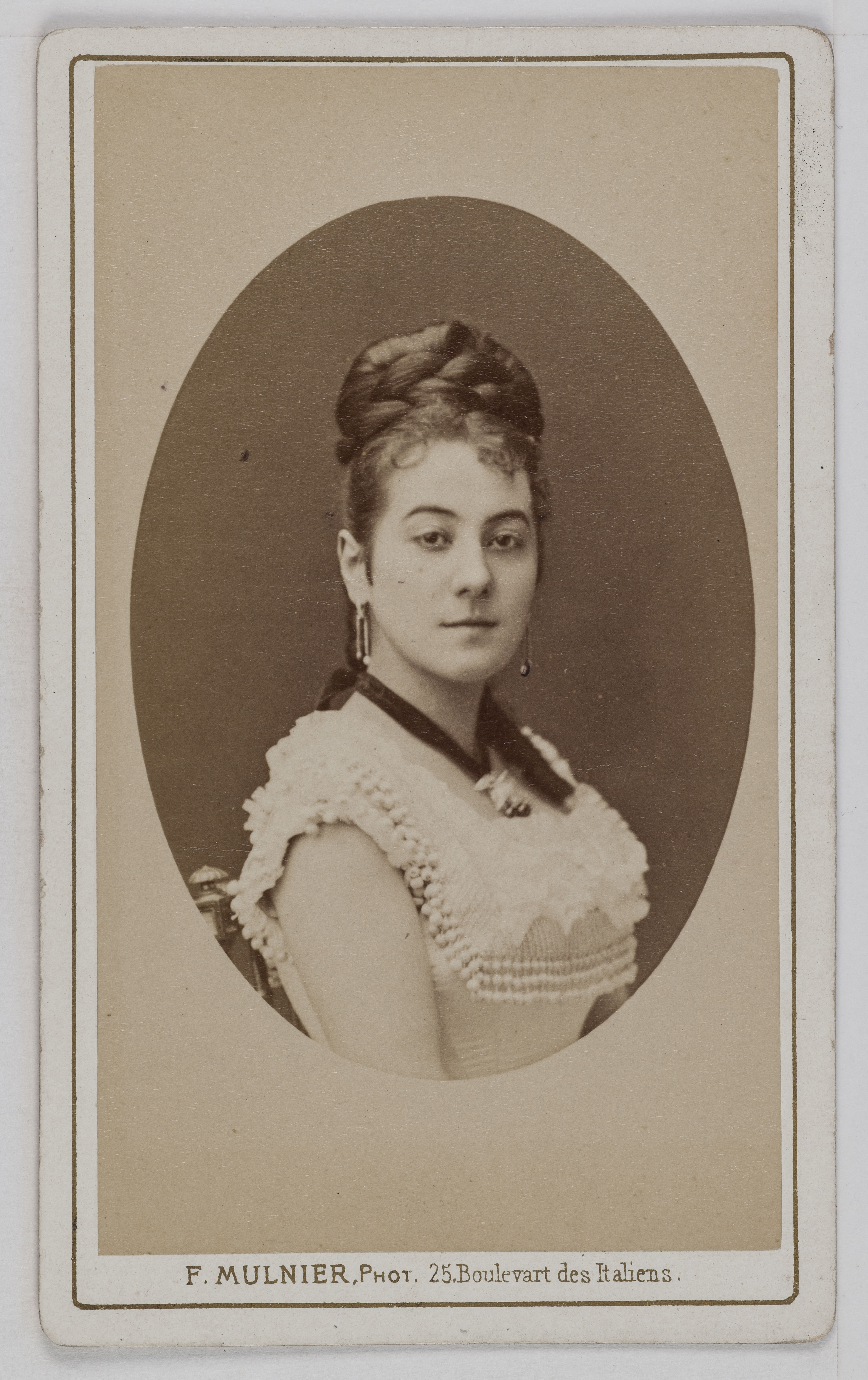 Ferdinand Mulnier, Portrait de Verdy, actrice au Théâtre des Italiens.