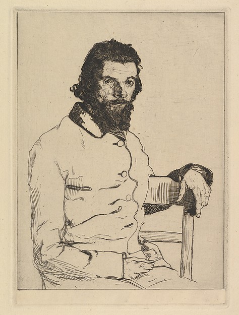 Félix Bracquemond, Portrait of Charles Meryon