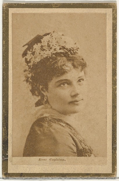 Allen & Ginter, Rose Coghlan, from the Actresses and Celebrities series (N60, Type 2) promoting Little Beauties Cigarettes for Allen & Ginter brand tobacco products