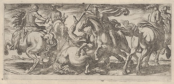 Antonio Tempesta, Six Cavalrymen in Combat, from "Battle Scenes I"