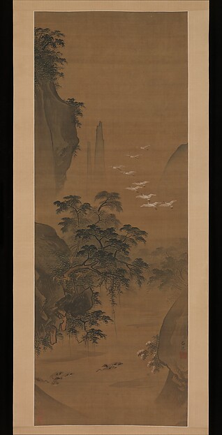 Lü Ji, Autumn landscape with egrets and ducks