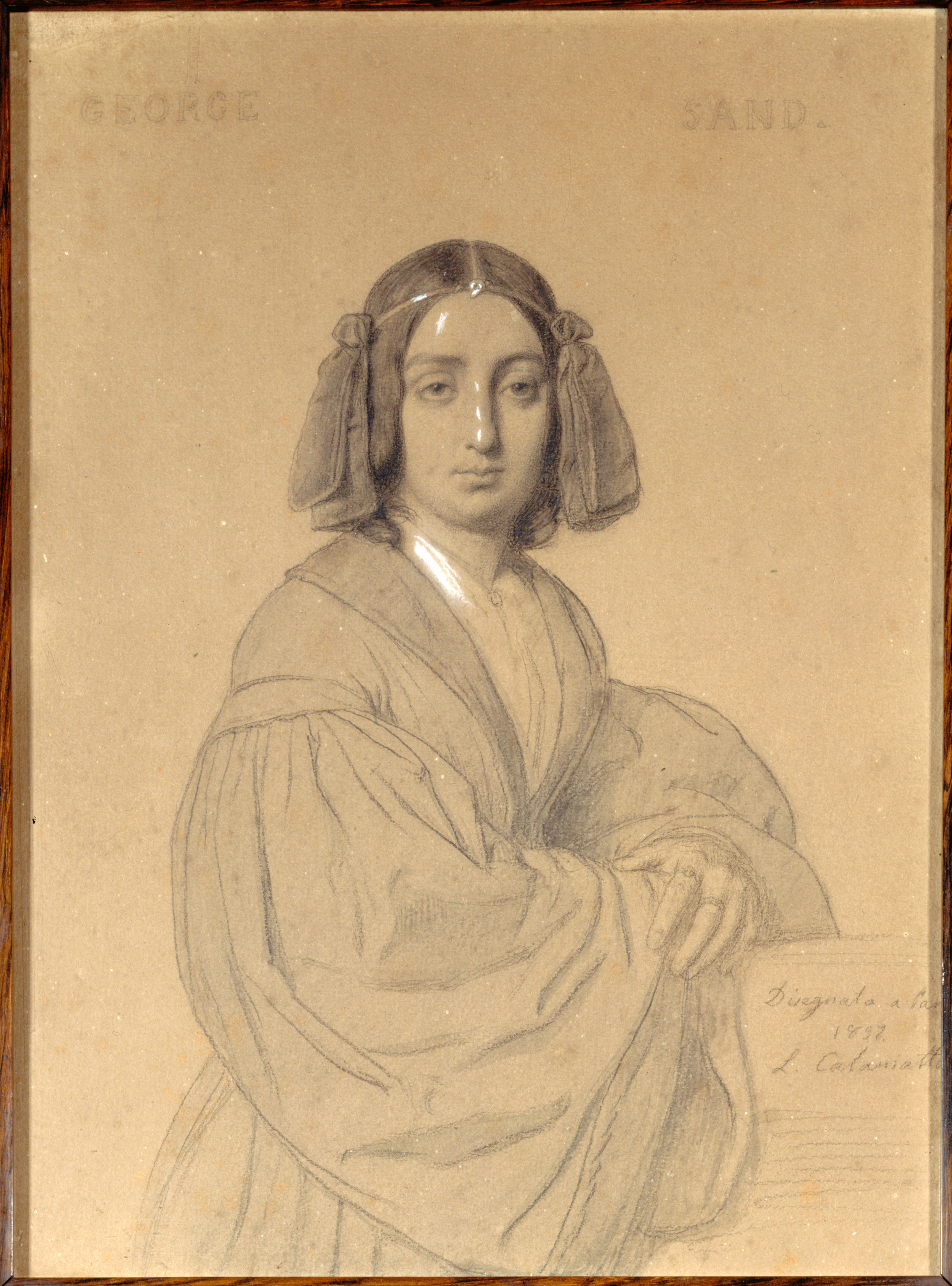 Luigi Calamatta, Portrait de George Sand en 1837