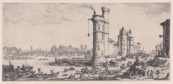 Anonymous, Copy of Vue de Pont-Neuf (View of the Pont Neuf), from "Les Deux Grandes Vues de Paris" (The Two Large Views of Paris)