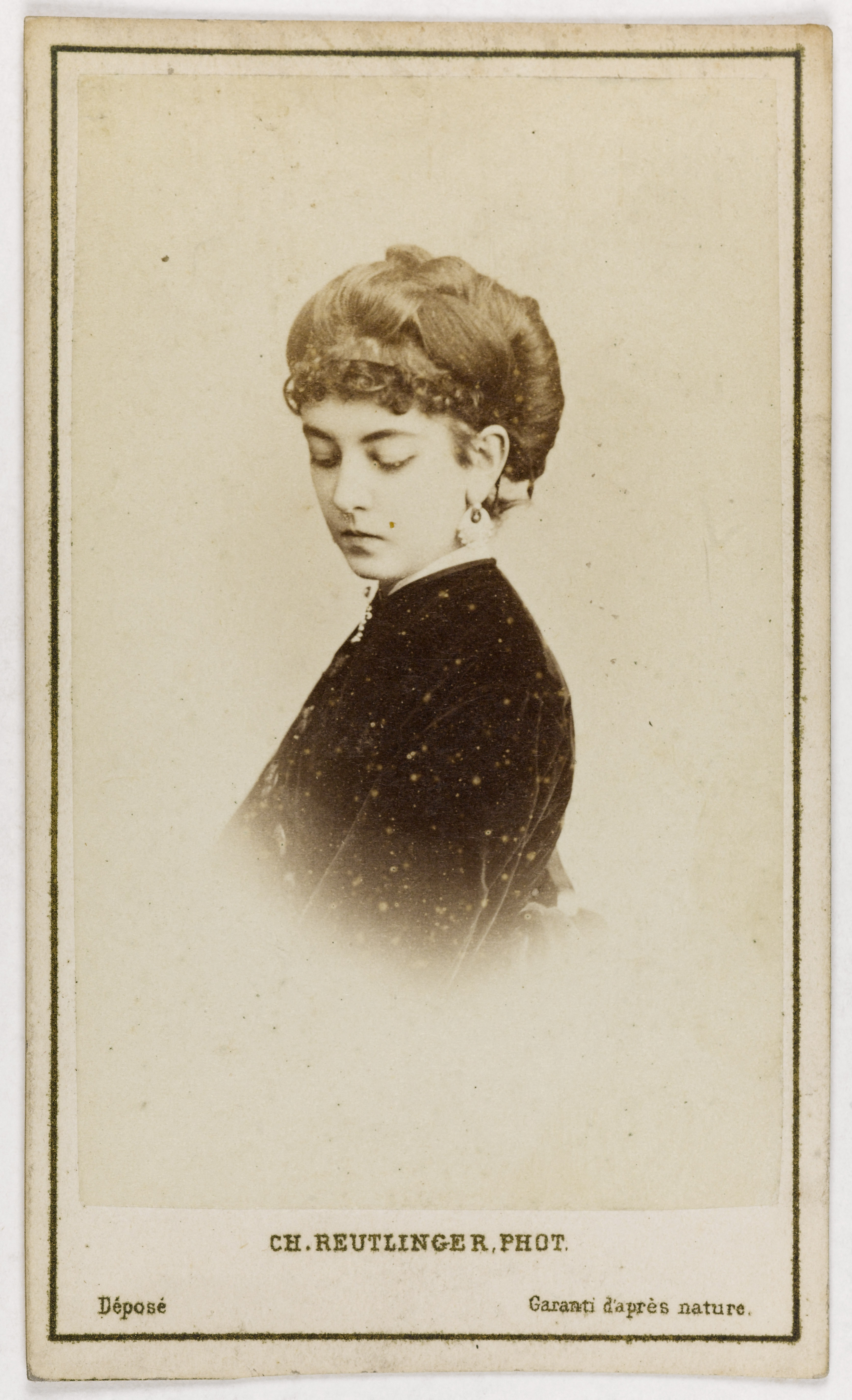 Charles Reutlinger, Portrait de Mme Valentine, actrice