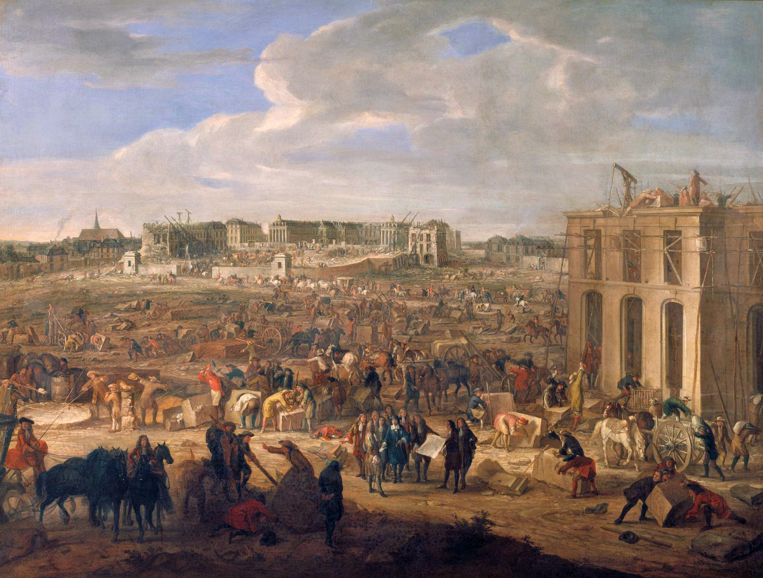 Adam Frans van der Meulen, Construction of the Château de Versailles
