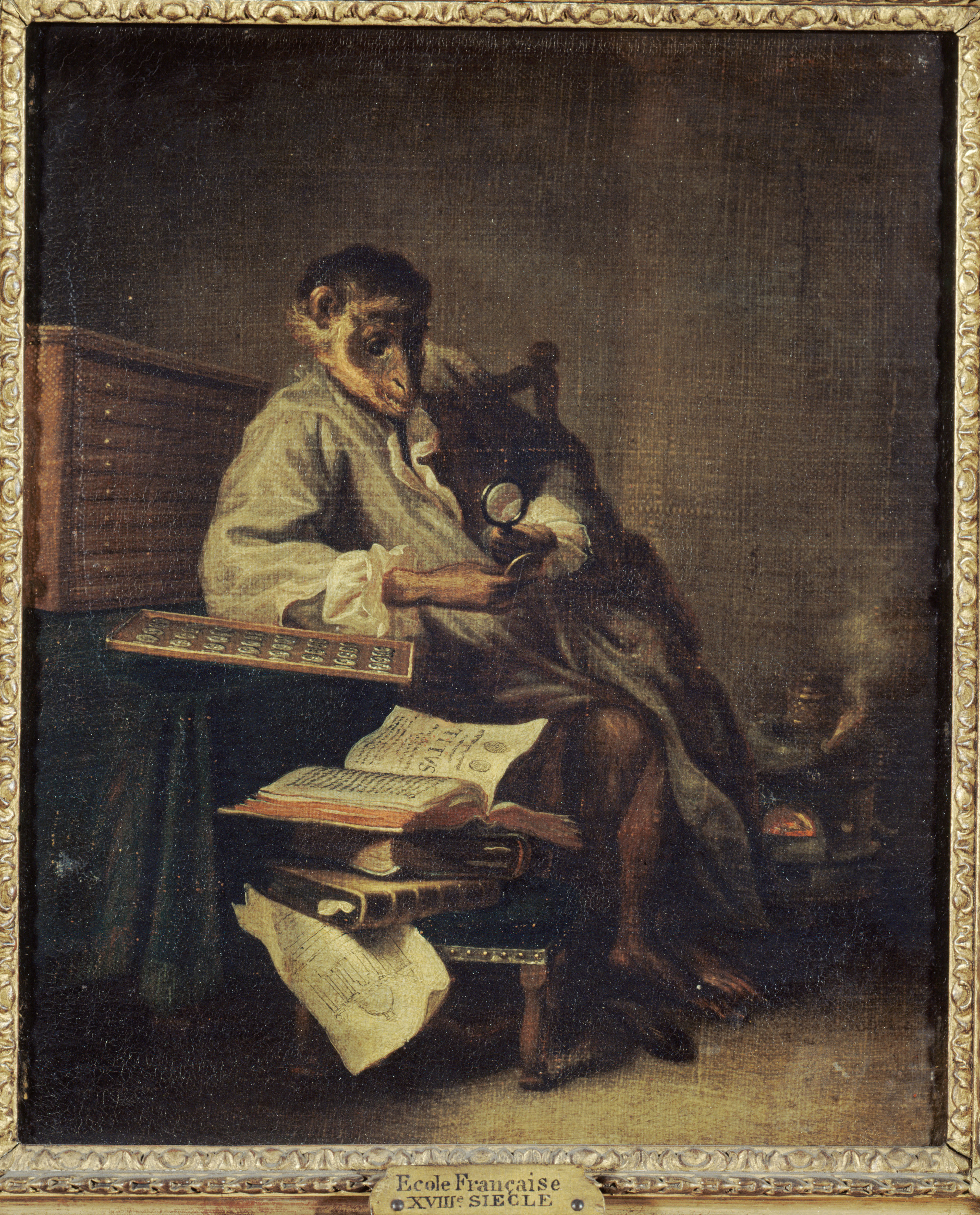 Anonyme, Le singe antiquaire