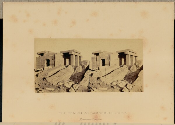 Francis Frith, The Temple at Samneh, Ethiopia. Northern Portion