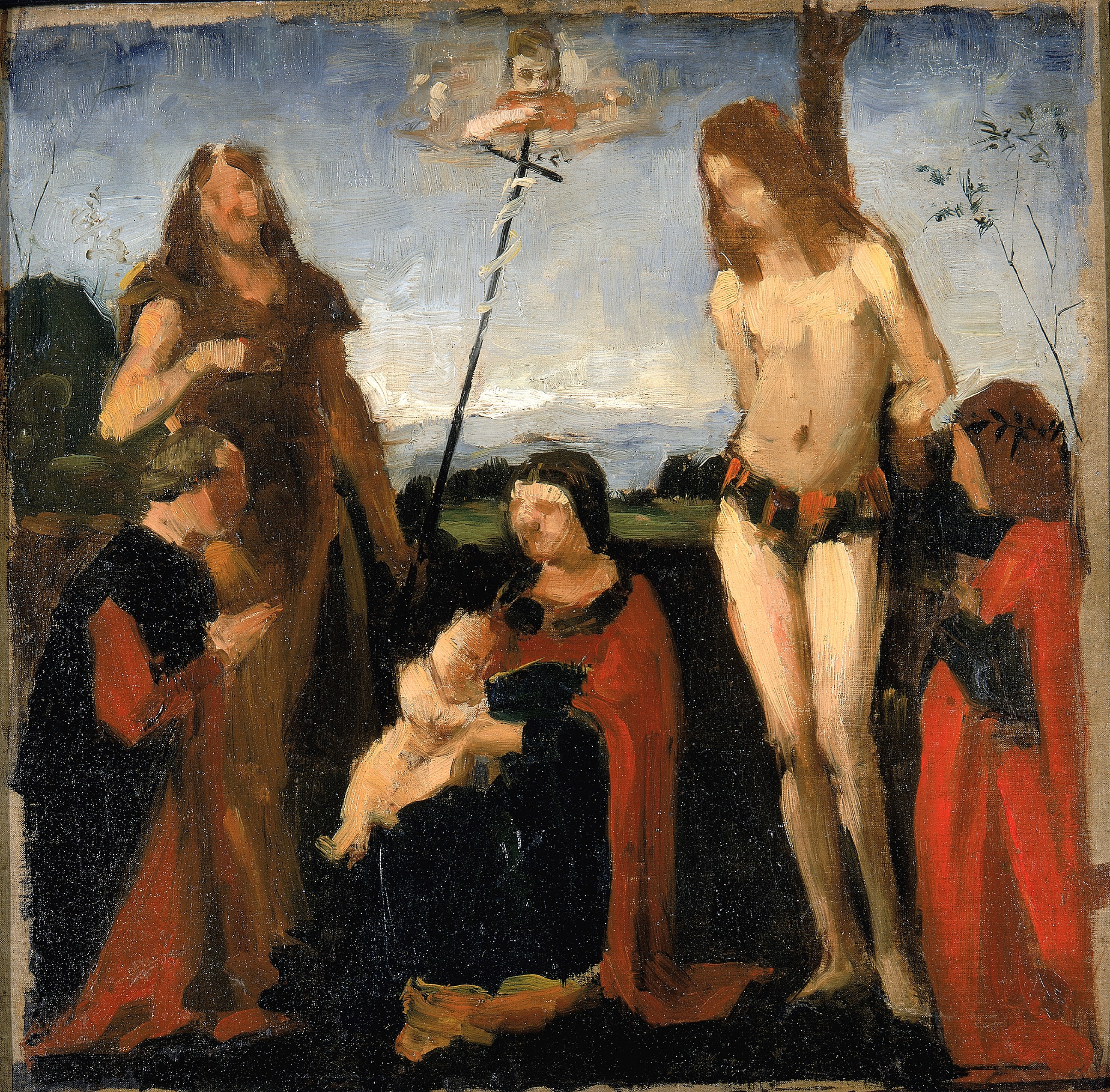 Kenyon Cox, After Boltraffio, "Sacra Conversazione"